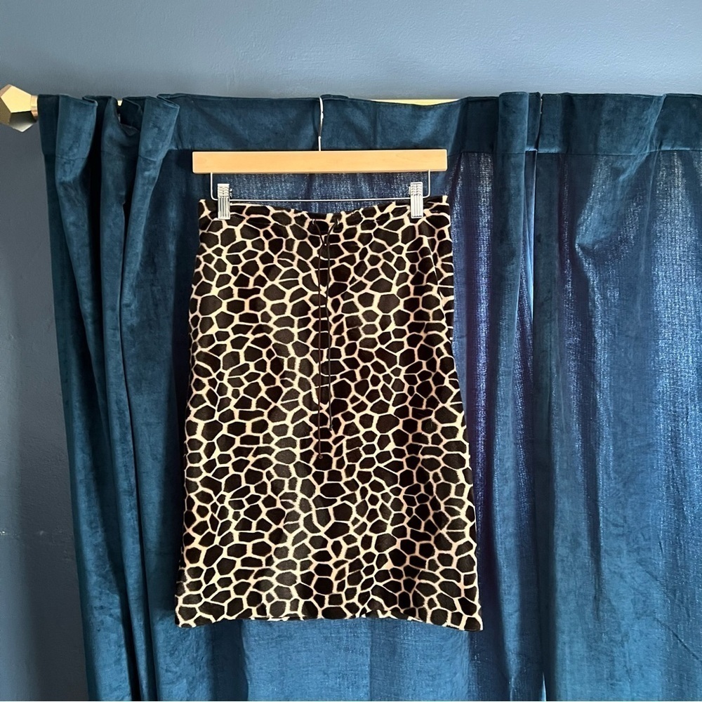 COLLECTORS Vintage Betsey Johnson Giraffe Print Skirt - Picture 2 of 12